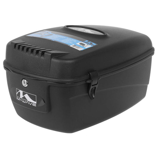 M-Wave Lockable Waterproof Bicycle Rack Box, Amsterdam Box L, Black
