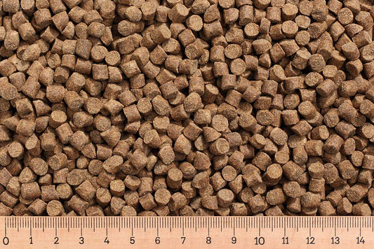 (Unit price $2.25/lb) - 55 lb carp feed AC 6.0 mm 30/7 - sinking - carp - carp pellets
