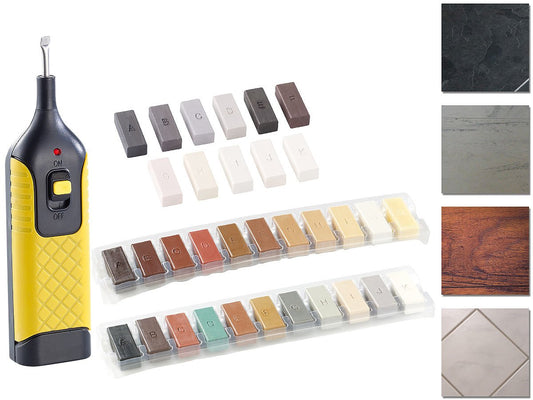 AGT Wood Repair: Complete repair kit for wood, plastic, and stone surfaces (Paragraph repair complete set, repair kit tiles, AGT floor)
