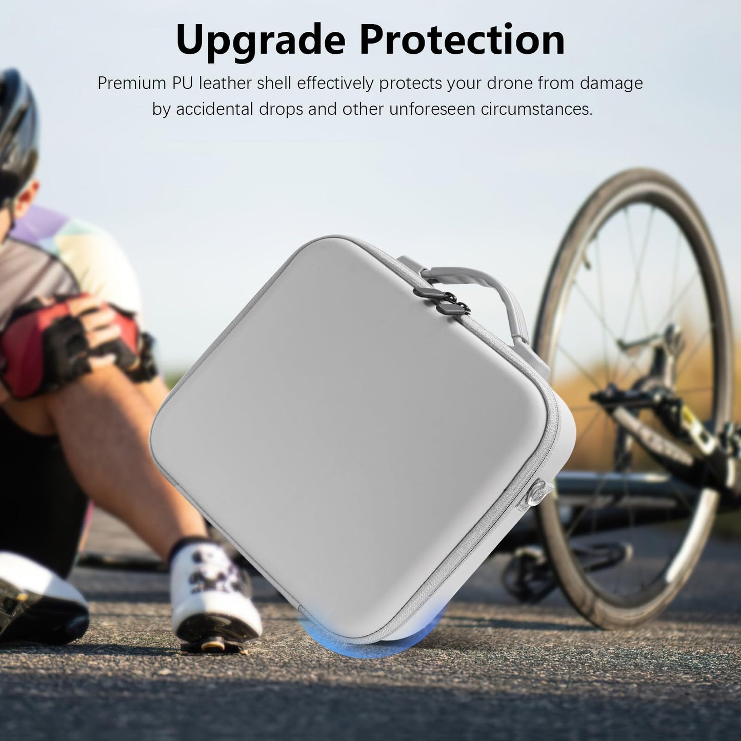 FPVtosky Waterproof Drone Bag for DJI Neo Fly More Combo with DJI RC-N3 Drone Bag Fall Protection Compact Carrying Case Storage Accessories Protection Grey