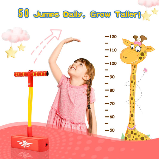 Toyzey outdoor toys for ages 3-12, including hopscotch, stilt sticks, and garden toys for girls aged 3-8. Great gifts for children aged 6-12.