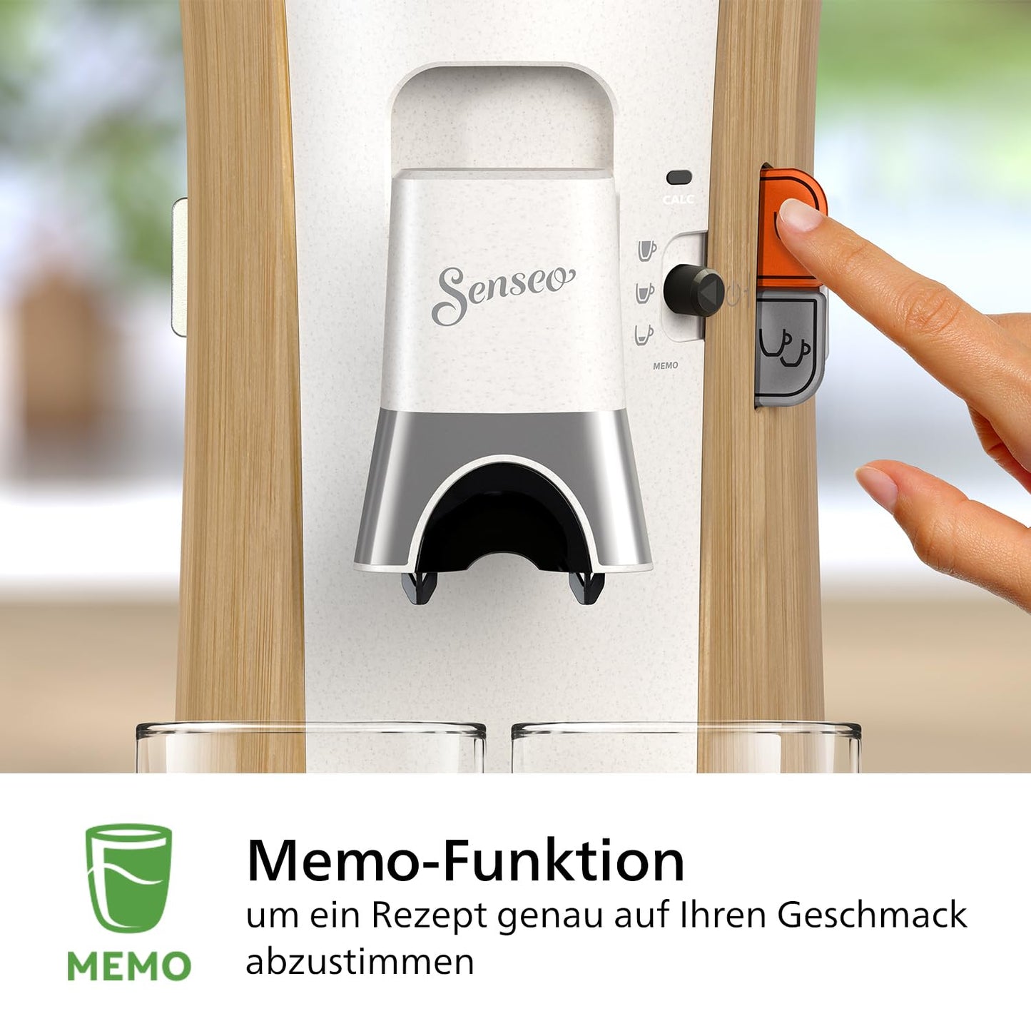 Philips Senseo Select Coffee Pad Machine - Intensity Plus, Memo function for 3 coffee specialties, Crema Plus, Environmentally friendly product with 37% bio-based plastic, Silk White (CSA240/05)