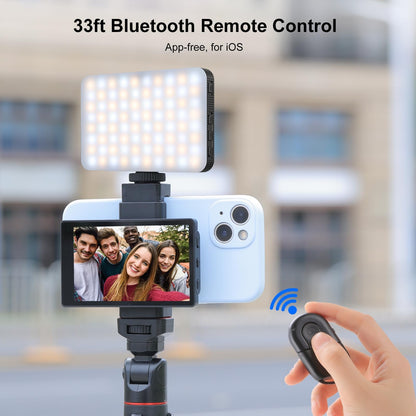 Newmowa Vlog selfie phone monitor screen with magnetic phone holder, phone back camera selfie accessory for selfie, vlog, TikTok, compatible with iPhone (does not support 4K recording)