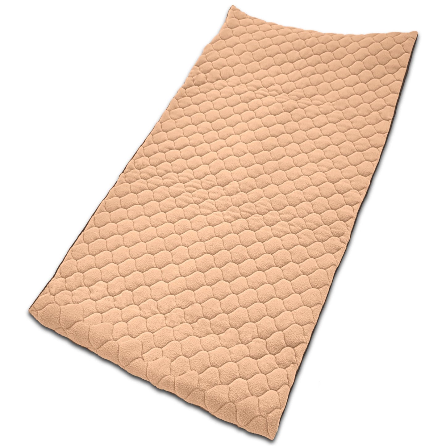 NEO SOLVO cage liner for rabbits and guinea pigs with removable fleece tunnel cover - perfect bedding for indoor cages and C&C - absorbent, waterproof - 140 x 70 cm - Peach