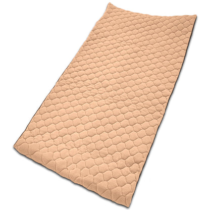 NEO SOLVO cage liner for rabbits and guinea pigs with removable fleece tunnel cover - perfect bedding for indoor cages and C&C - absorbent, waterproof - 140 x 70 cm - Peach