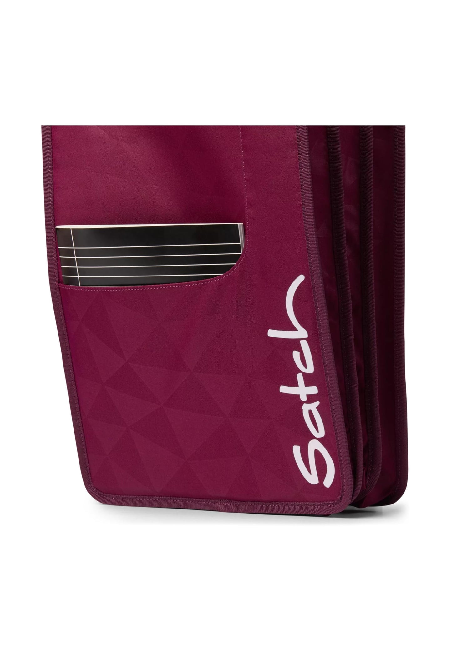 Satch folder box for school backpacks, including handle and three compartments, high-quality and lightweight. Folder box Triple Flex Purple - Purple.