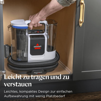 BISSELL SpotClean ProHeat Advanced Carpet Cleaner and Upholstery Cleaner, Wet Vacuum and Carpet Washer, 1125W Motor, compact Multi-Surface Cleaning, powerful against stains, corded, 3924N