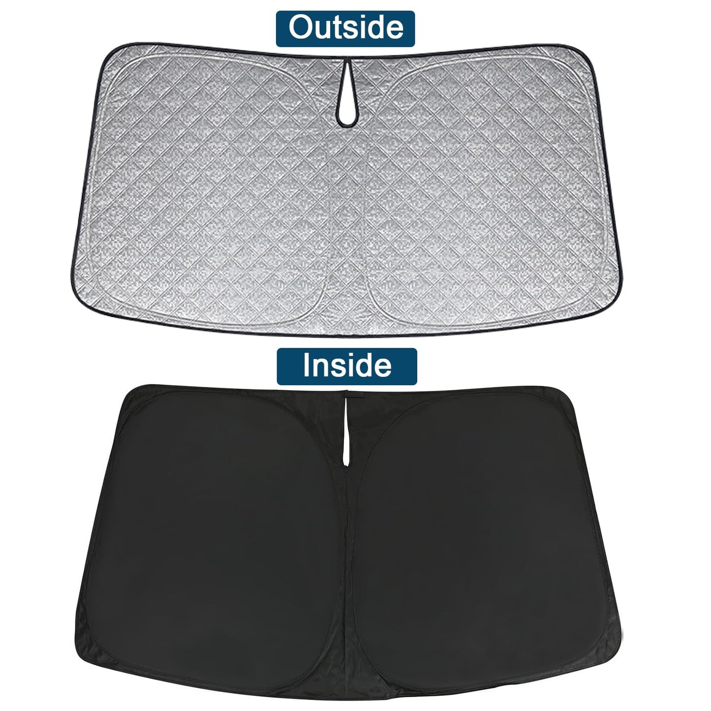 Opaltool Front Windshield Sunshade Car Replacement for Porsche 718 Cayman 2017-2025, Front Windshield Cover Car Foldable Windshield Cover Inner Blocks UV Rays Sun Visor Protector