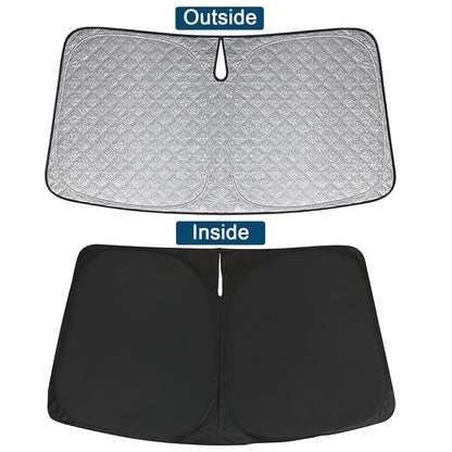 Opaltool Front Windshield Sunshade Car Replacement for Porsche 718 Cayman 2017-2025, Front Windshield Cover Car Foldable Windshield Cover Inner Blocks UV Rays Sun Visor Protector