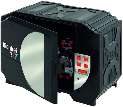The Three Investigators Digital Safe from KOSMOS. Protect your secrets with a code and voice alarm. Detective toy set for kids aged 8 and up. Mini safe.