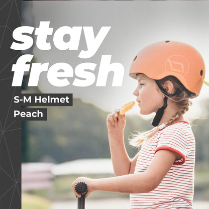 Scoot & Ride Kids Bike Helmet, Peach, 51 to 55cm