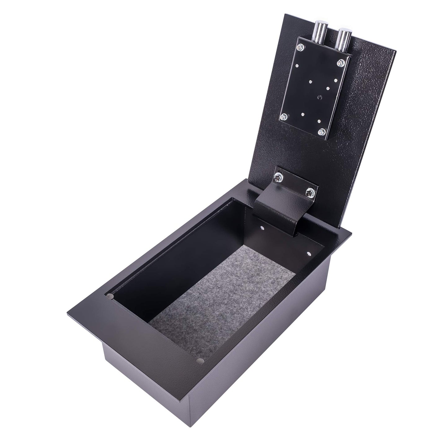 Brihard floor-mounted safe with key lock - built-in safe 4L secure storage - external dimensions 13x39x21 cm (HxWxD) | Heavy-duty safe - internal dimensions 12x33x17cm (HxWxD)