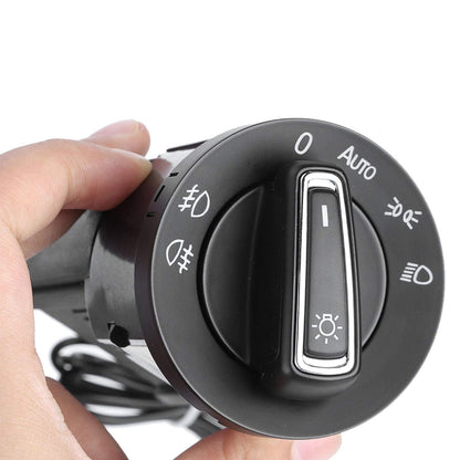 Automatic light switch with light sensor module, automatic headlight control switch upgrade light sensor module. Black ABS plastic. Compatible with MK4.
