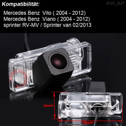 Parking assistance, camera for license plate illumination, license plate lighting color rear view camera for Mercedes Benz Viano 2004-2012 Vito 2004-2012 Sprinter 2004-onwards, W639