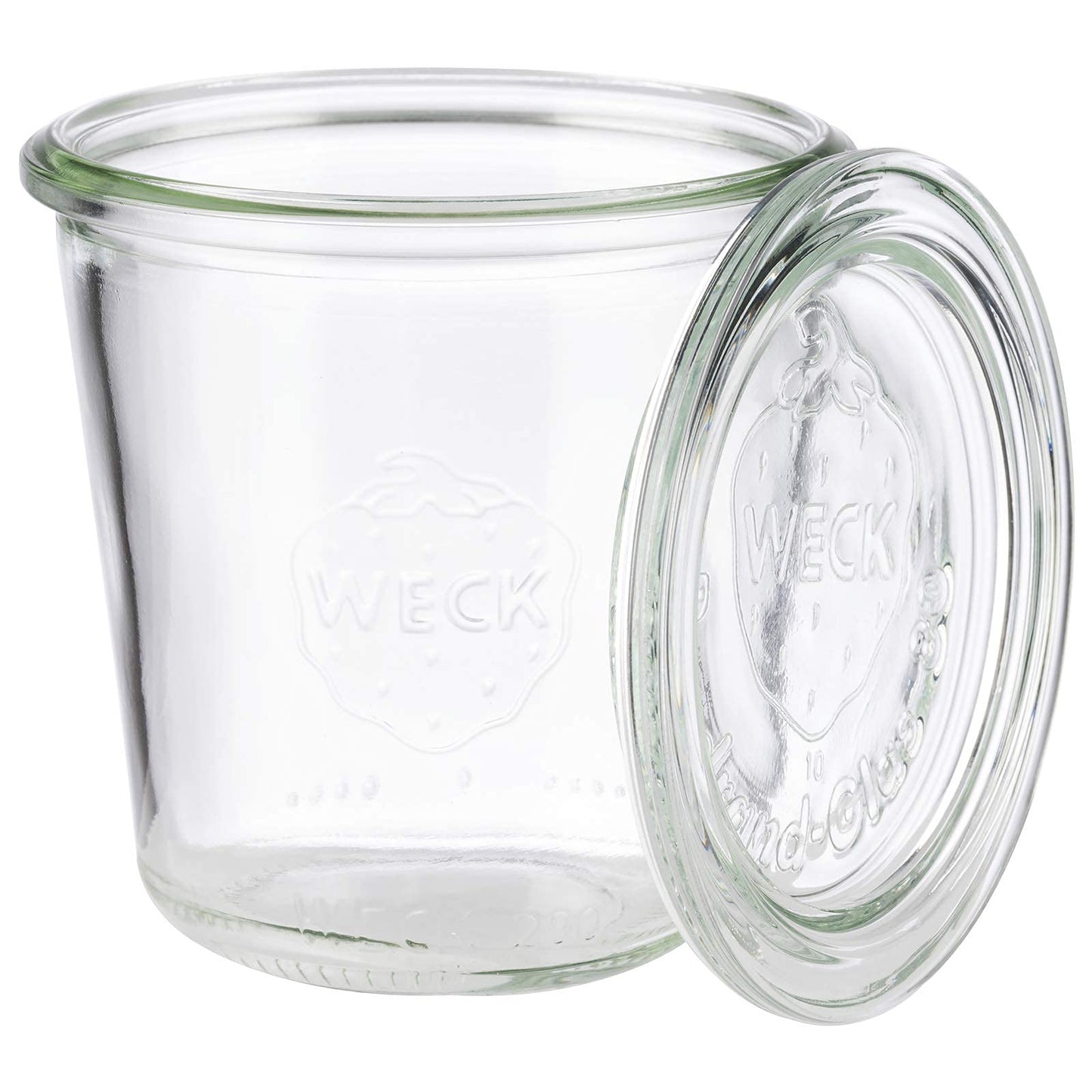 APS 6-piece set of original WECK jars 290 ml with lid - Ø 9 cm/height 9 cm/tapered shape