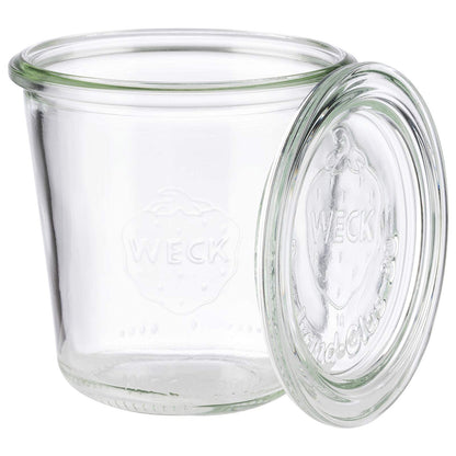 APS 6-piece set of original WECK jars 290 ml with lid - Ø 9 cm/height 9 cm/tapered shape