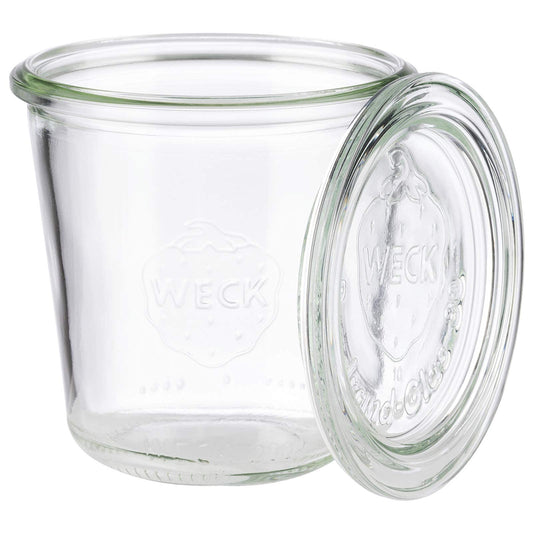 APS 6-piece set of original WECK jars 290 ml with lid - Ø 9 cm/height 9 cm/tapered shape