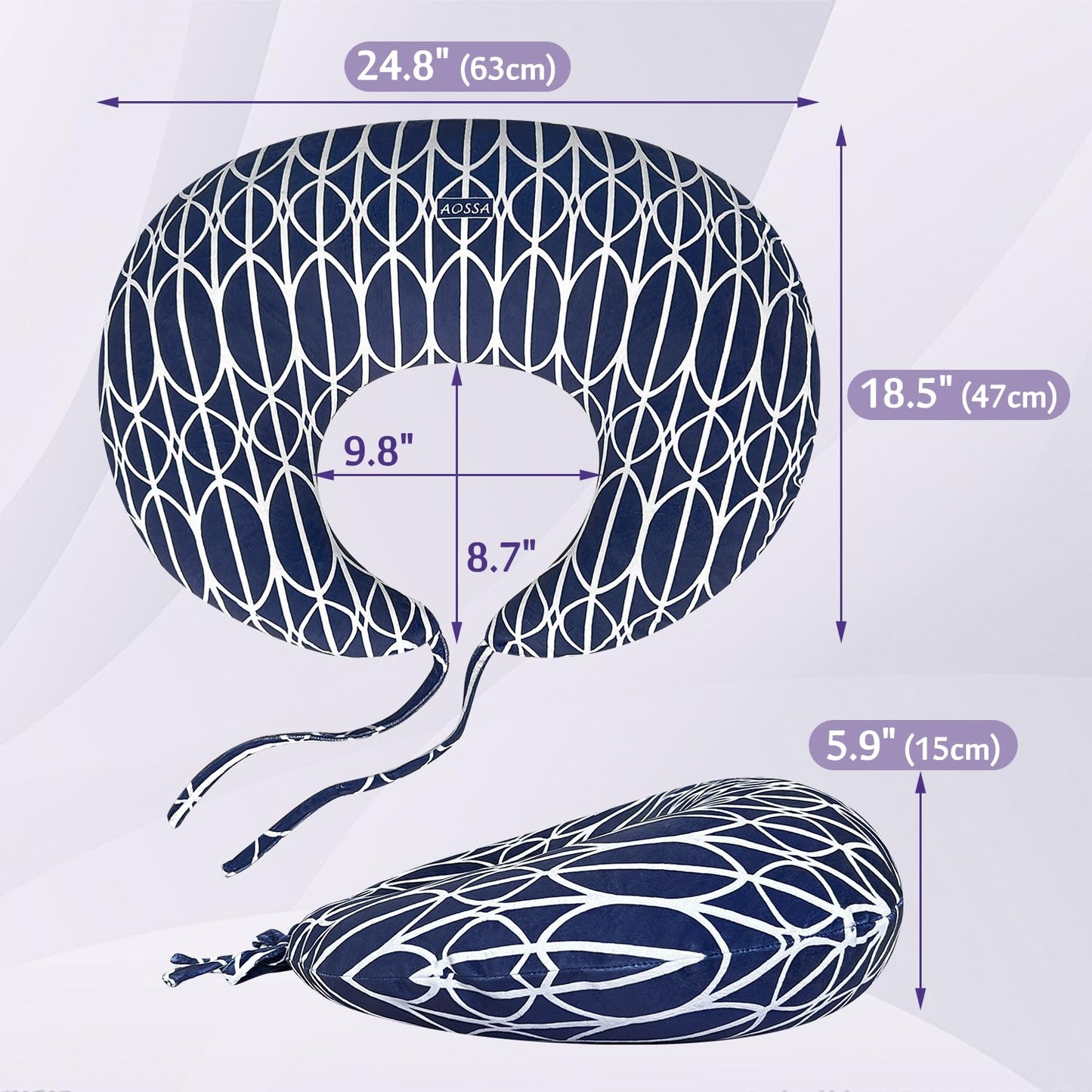 Mybow BBL cushion for post surgeries, Brazilian butt lift cushion for post surgeries, recovery for sitting, sleeping, driving, butt cushion for women, lumbar, back, hip cushion, seat support.