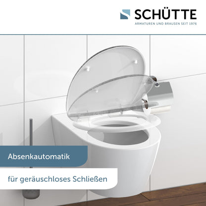 INDUSTRIAL toilet seat with soft close mechanism made of duroplast material, high-quality toilet lid with a weight capacity of 175kg, seat with design, toilet cover for toilet, toilet seat with pattern.
