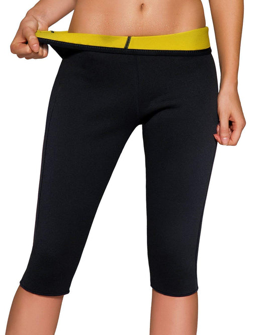 Martiount Women's Sweatpants for Weight Loss Sauna Effect High Waist Weight Loss Leggings for Women Neoprene Training Slim Hot Yoga Tummy Control Workout Capri M