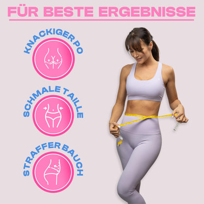 WELLRELAXX Smart Hula Hoop Quiet | up to 113cm circumference | Adult Hula Hoop | Hula Hoop with Weight Ball | Hullahub Hoop for Weight Loss with Belly Belt - protects skin and clothing