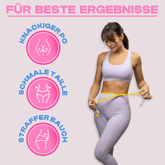 WELLRELAXX Smart Hula Hoop Quiet | up to 113cm circumference | Adult Hula Hoop | Hula Hoop with Weight Ball | Hullahub Hoop for Weight Loss with Belly Belt - protects skin and clothing