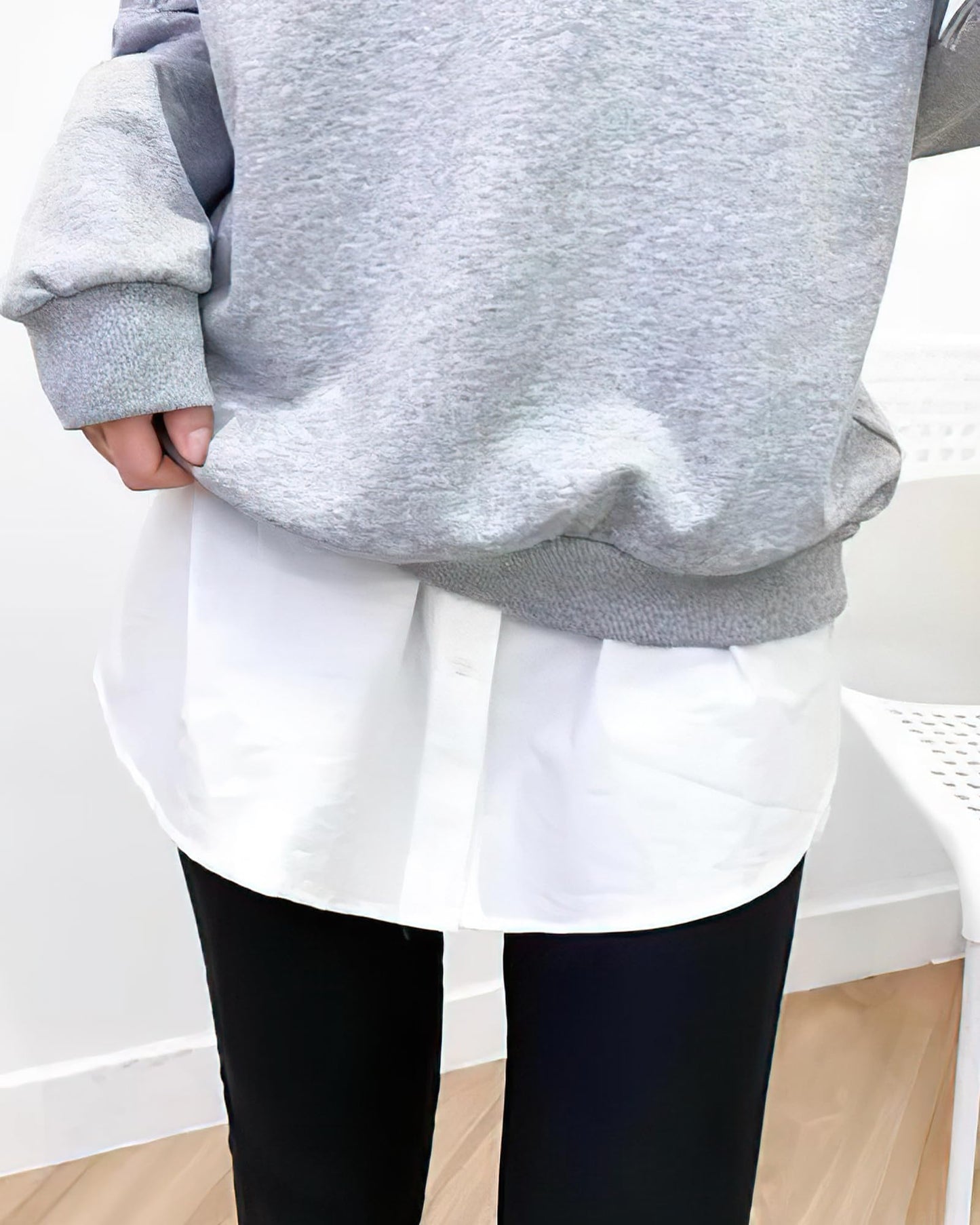 Auranso blouse skirt women's shirt extension blouse extension blouse skirts underskirt shirt extensions 1/2/3 pieces Multicolored 46