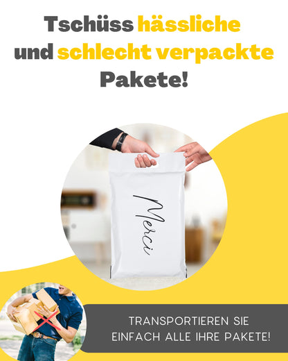 EMBALLAX - 60 shipping bags merchandise shipment - 3 sizes S/M/L - OPAQUE/RESISTANT/WATERPROOF - Shipping bags for clothing - Envelope for boxes - Shipping pouches - Mailer bag - Thank you
