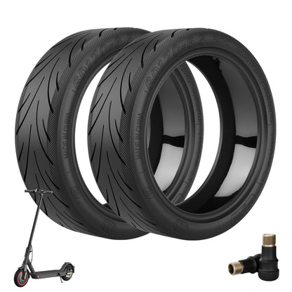 OUXI 10 inch tire self-repairing Jelly Glue replacement tire for Ninebot G30Max / G30D with mounting tool for electric scooter, 60/70-6.5 inch replacement wheels, high elastic electric scooter tires (2 pack)