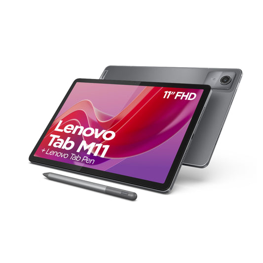 Lenovo Tab M11 Tablet | 11" WUXGA Touch Display | MediaTek G88 | 4GB RAM | 128GB eMMC 5.1 | Android 14 | Grey | includes Pen