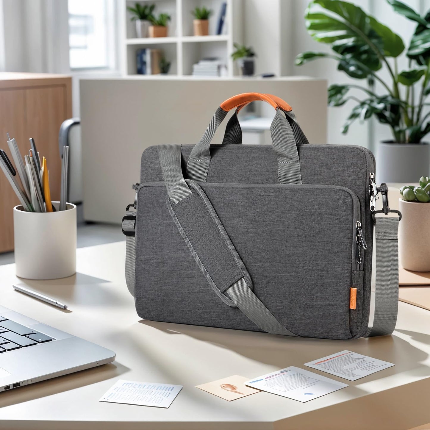 Laptop bag Laptop briefcase Fits up to 15 15.6 16 inch laptop Expandable waterproof shoulder bag Messenger bag Tote bag Notebook bag PC computer bag