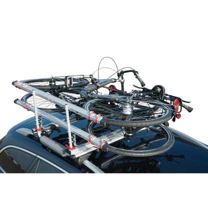 Fischer Roof Lift Bike Carrier for 2 bikes, roof bike carrier for car roof, TÜV/GS certified, load capacity up to 30 kg.