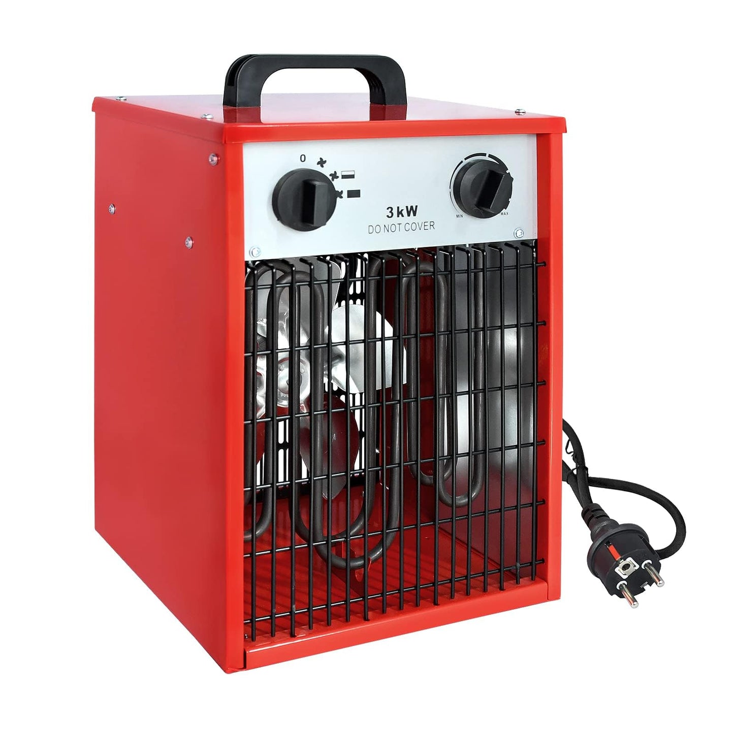 Onun Electric Heater 3KW 220V-Professional Industrial Electric Heater with 4 heat levels, overload protection, ideal for indoor and outdoor use.