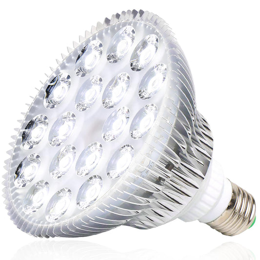 MILYN 54W LED Grow Bulb for Room Plants, E27 spectrum Plant Lamp for Flowering and Growing Plants. Fruiting ensures succulents white lighting.