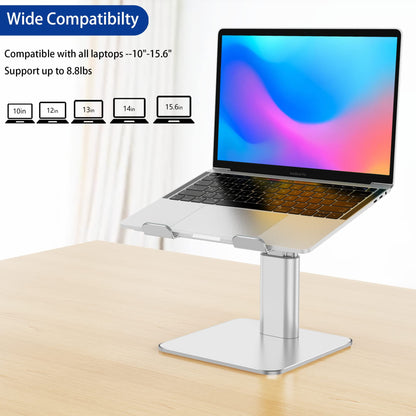 BESIGN LSX6N Laptop Stand, Adjustable Ergonomic Notebook Stand, Laptop Stand Compatible with 10-15.6" Laptops, Silver