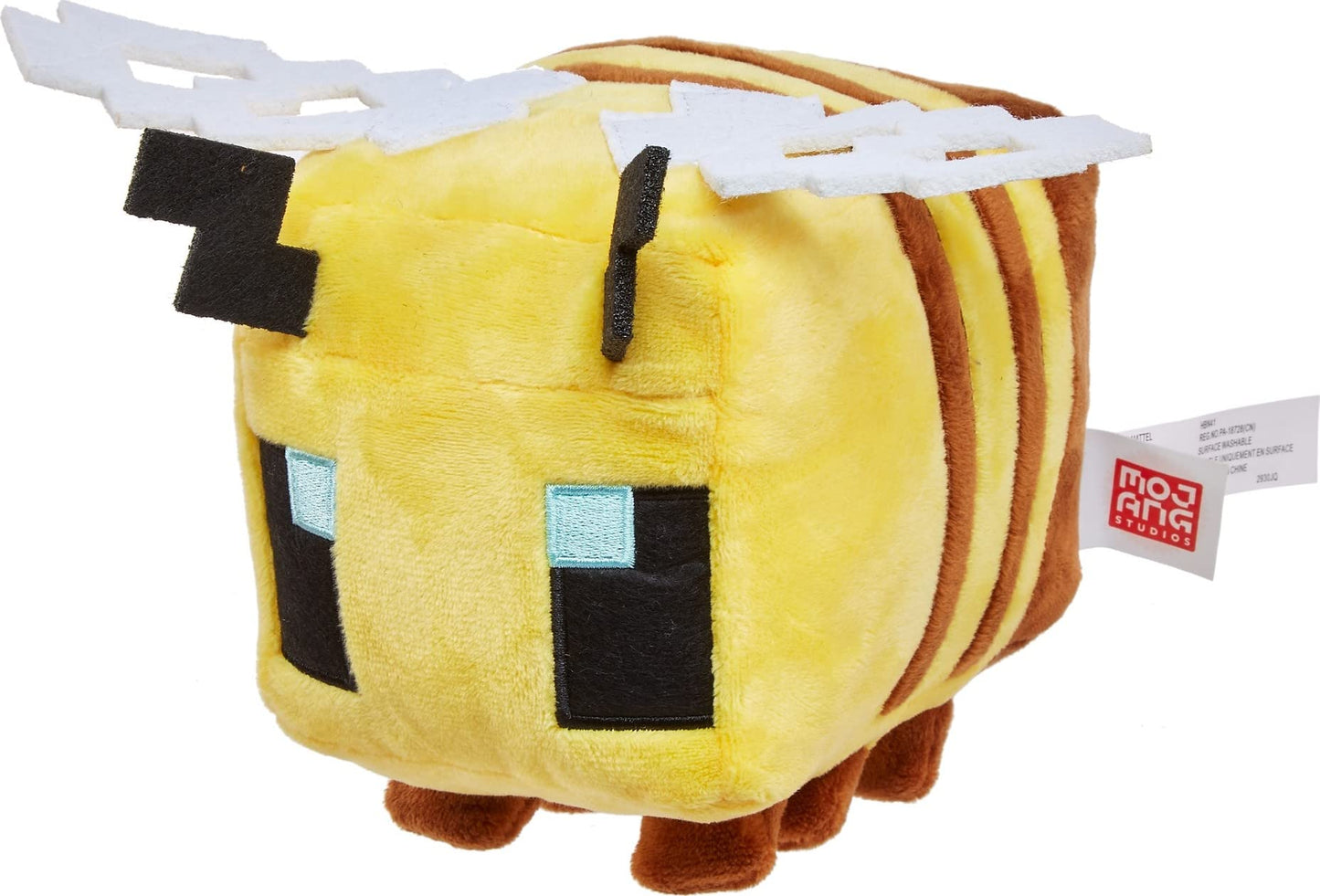 Mattel Minecraft plush figure, approximately 8 inches, soft, collectible gift for fans ages 3 and up HBN41, Yellow