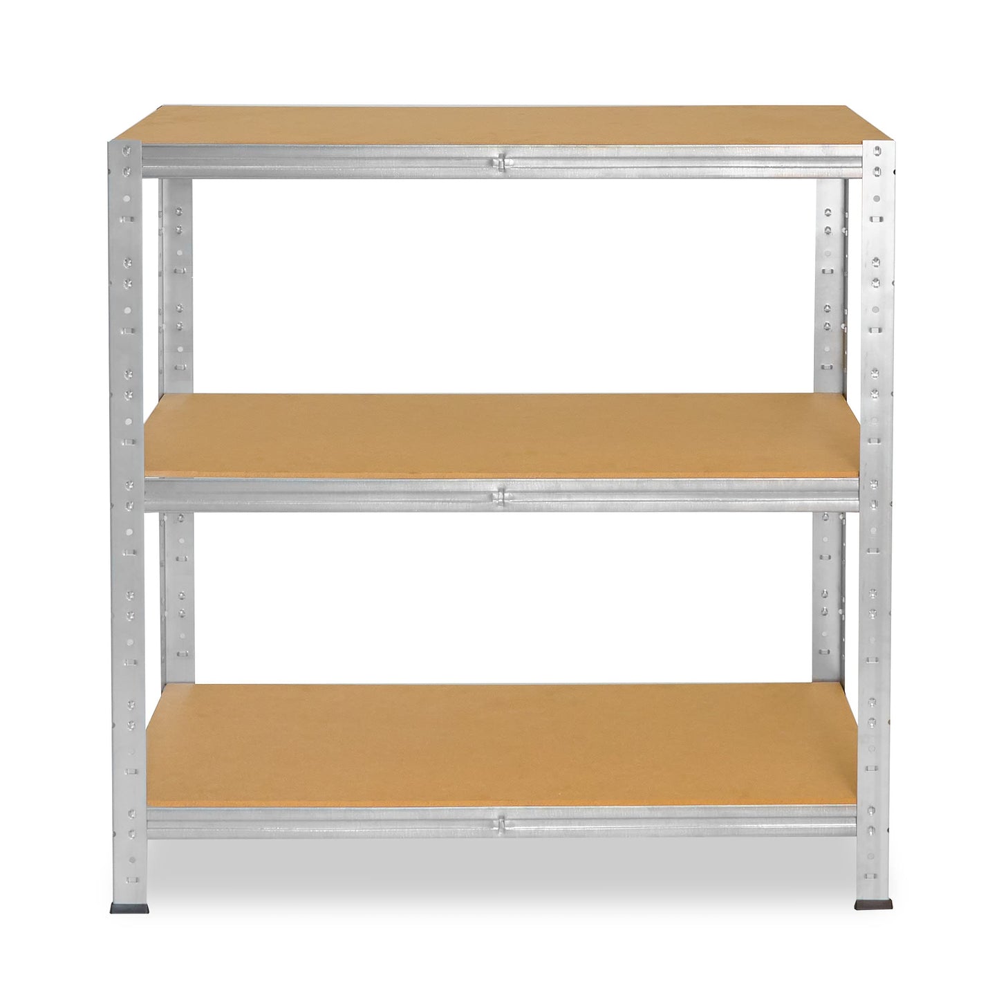 shelfplaza® 90x80x60cm HOME heavy duty shelf galvanized/metal shelf with 3 shelves/basement shelf metal, garage shelf, workshop shelf or storage shelf/metal boltless shelf with 175kg load capacity