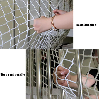 KACQIYT White Safety Net Cat Net Protection Net Child Bunk Bed Stairs Balcony Window Enclosure Fall Protection Safety Guard Amusement Park Decoration Safety Net Multi-purpose Safety Net