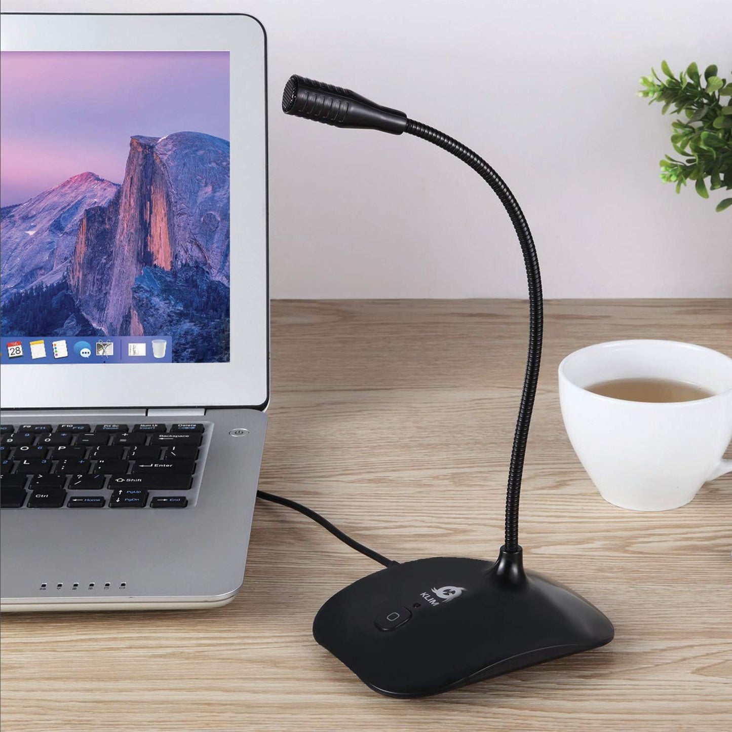 KLIM Talk USB - Desktop microphone for PC and Mac - Compatible with any computer - Professional USB microphone - High definition audio - Black