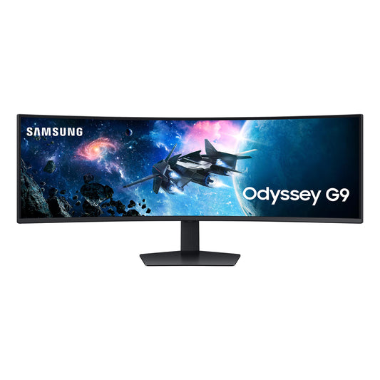 Samsung Odyssey G95C Curved Gaming Monitor, 49 inches, VA panel, 5120 x 1440 pixel resolution, VESA DisplayHDR 1000, HDR10+ Gaming, Freesync Premium Pro, 240Hz refresh rate, 1ms response time (GtG)