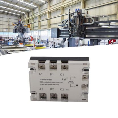 40A 3-phase semiconductor module, distribution and control device relay SSR status relay, machine control input TSR-40DA-H