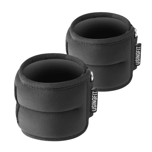 USINGFIT leg weights for legs and arms 2 * 0.5kg / 2 * 1kg / 2 * 1.5kg / 2 * 2kg weight hand ankle weights set fitness ankle weights hand wrist foot weights hand weights.