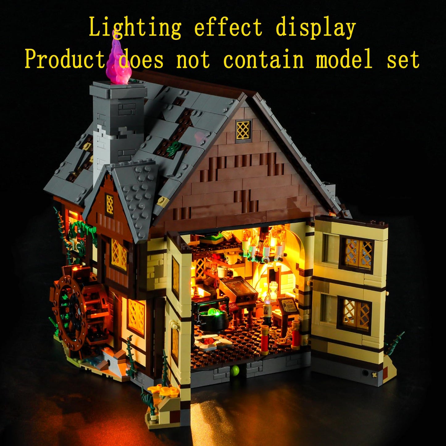 GEAMENT LED Light Set Compatible with Lego Hocus Pocus Sanderson Sisters' Cottage Ideas 21341 (Model Set Not Included)