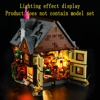 GEAMENT LED Light Set Compatible with Lego Hocus Pocus Sanderson Sisters' Cottage Ideas 21341 (Model Set Not Included)