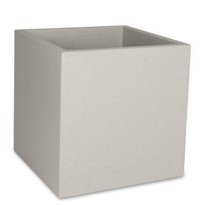 Planter pot CUBO 60 plastic flower pot, 60x60x60 cm (L/W/H), Color: terrazzo matte