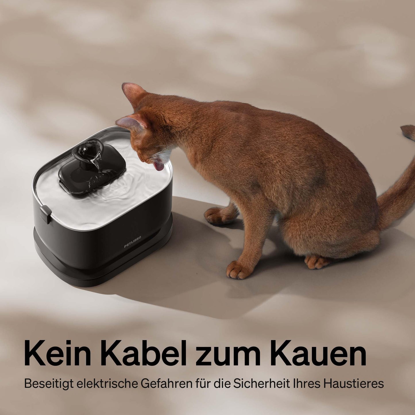 PETLIBRO Cat Fountain Cordless with Motion Sensor Dockstream Drinking Fountain for Cat Cordless, Battery Operated Cat Drinking Fountain with 5000mAh Battery, 23dB Ultra Quiet, Easy Cleaning, BPA-free