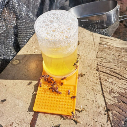 Bee Water Feeder, RoadLoo 6Pcs Bee Entrance Feeder Feeders for Bees Waterer Plastic Beekeeping Supplies Bee Feeding Entrance Beehive Drinking Bowl Apiculture Equipment Accessories (6)