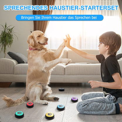 Chunhee Training bell for dog, cat training buzzer, dog buttons to speak/eat something/go out interactive toy pet tool 6 colors