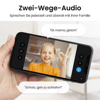 AOSU 2K indoor surveillance camera, 5G/2.4GHz WiFi camera with night vision, 360° home security camera for older kids with human/pet detection, 2-way audio, compatible with Alexa.