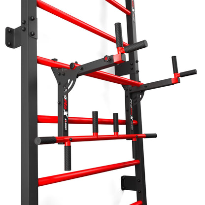 K-Sport: Training set - wall bars with dip station & pull-up bar | Power station with pull-up bar, dip bar for challenging workouts, incl. E-Book